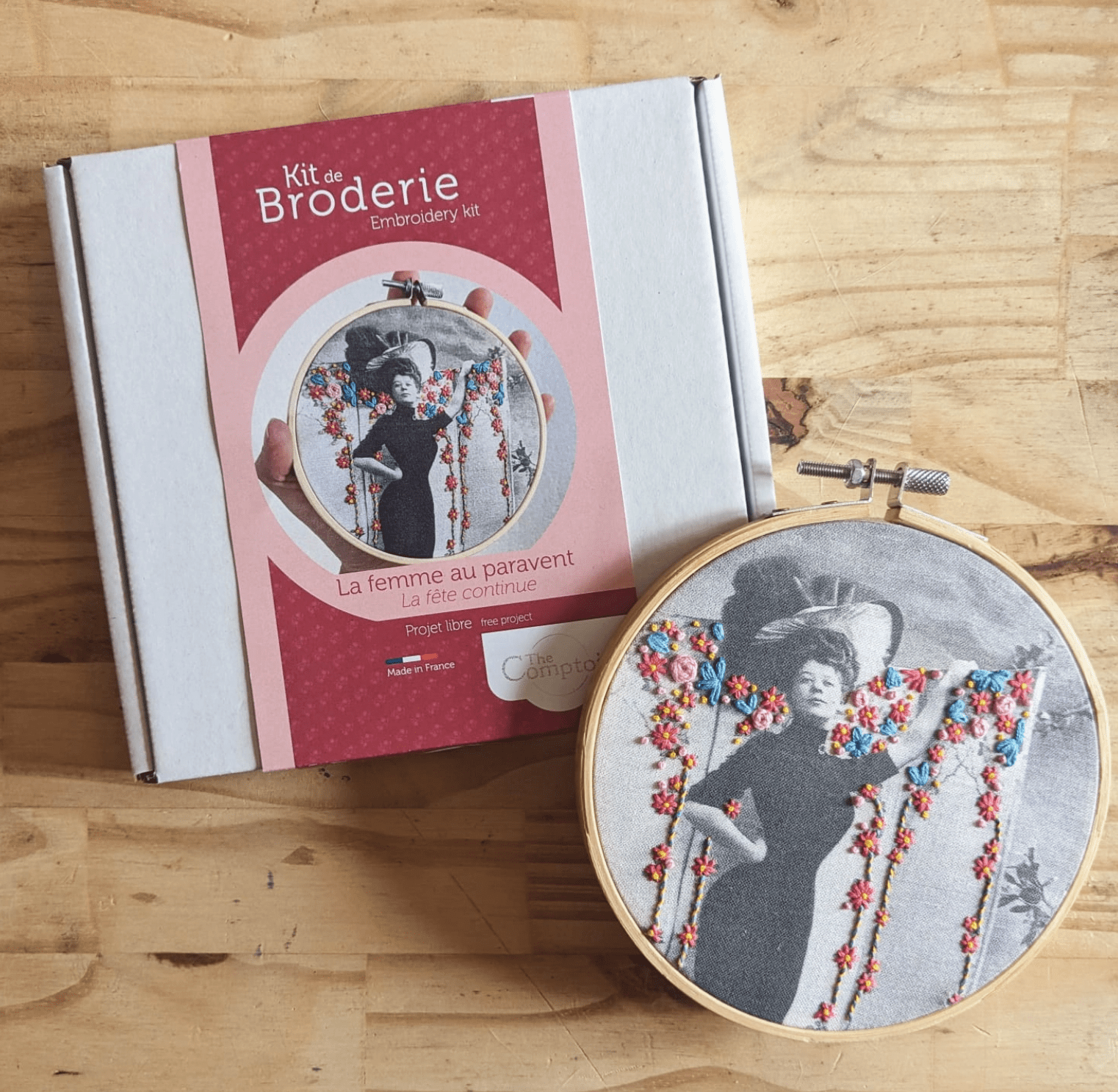 The Woman at the Screen - French Embroidery Kit 1 The Woman at the Screen - French Embroidery Kit