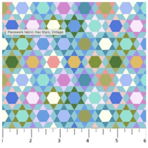 Piecework hexi vintage by Anna Maria Textiles