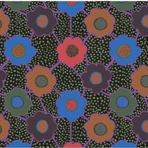 Kaffe Fassett Collective Floral connections Black