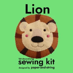 Lion Felt Decoration Sewing Kit