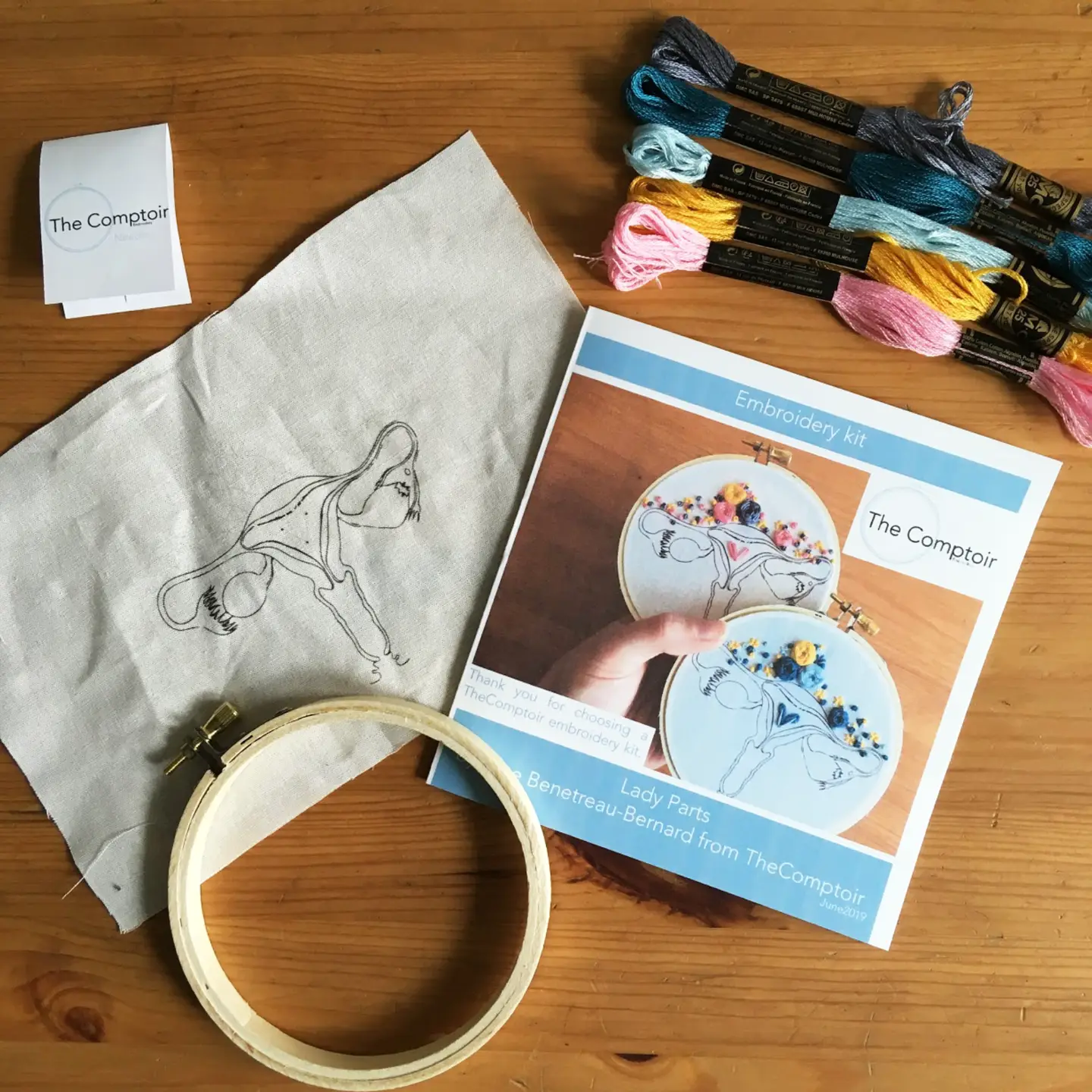 Cuterus Rose- Embroidery kit from France 4 Cuterus Rose- Embroidery kit from France - Image 4