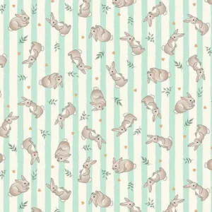 Little Ones -Bunnies- Cotton Sheeting