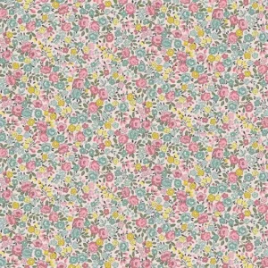 Petite Fleur - Meadow - Pink -  Cotton Sheeting