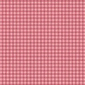 Petite Fleur - Gingham Red - Cotton Sheeting