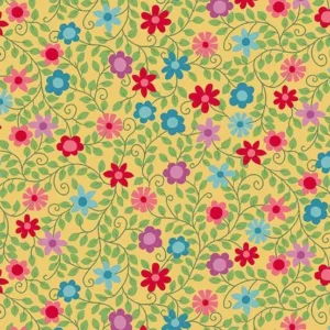 Whimsy - Vine Floral - Cotton Sheeting