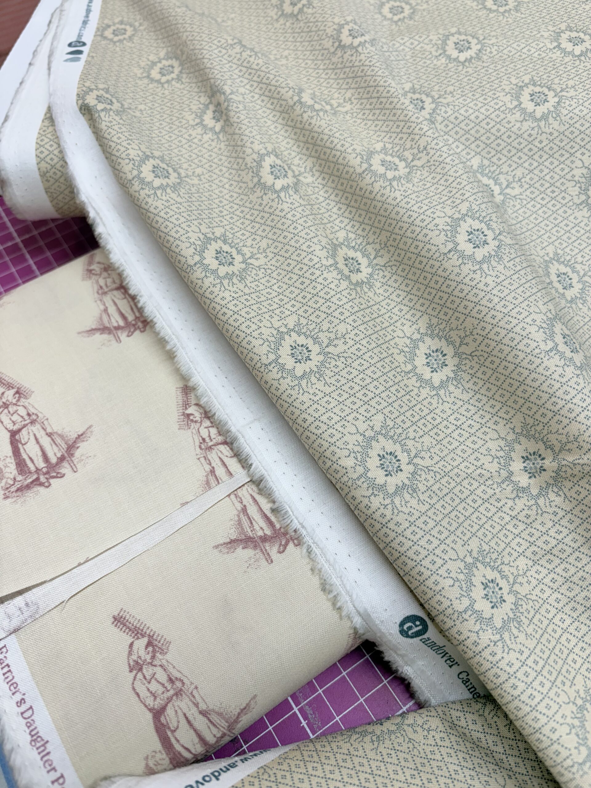 Laundry Line Milkweeed Cream Cotton Sheeting 4 Laundry Line Milkweeed Cream Cotton Sheeting - Image 4