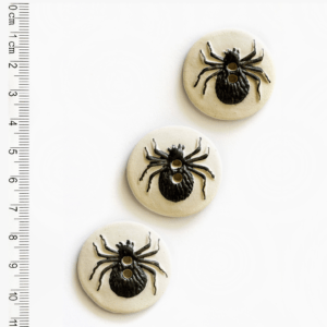 3 Handmade South African Spider Sewing Buttons