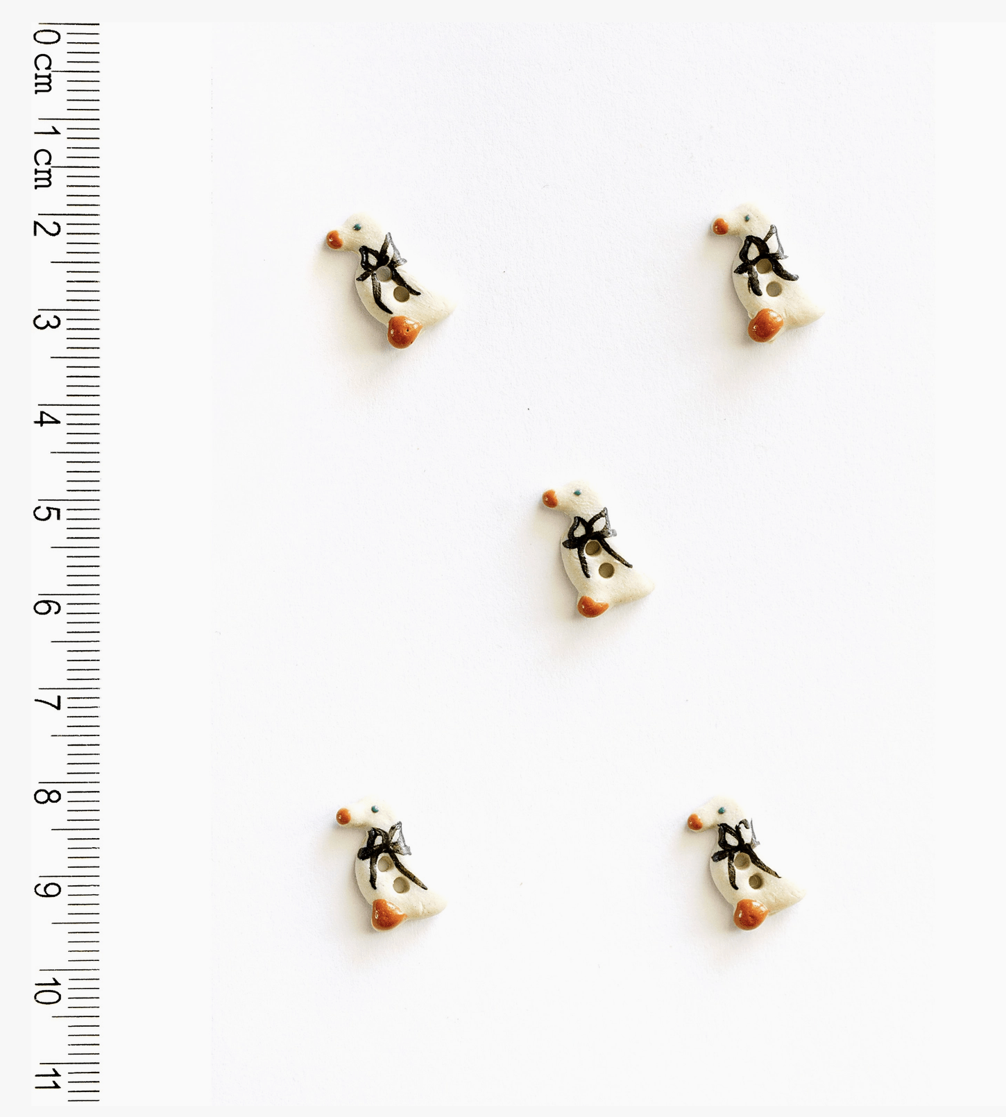 5 Handmade Tiny Geese Sewing Buttons 1 5 Handmade Tiny Geese Sewing Buttons