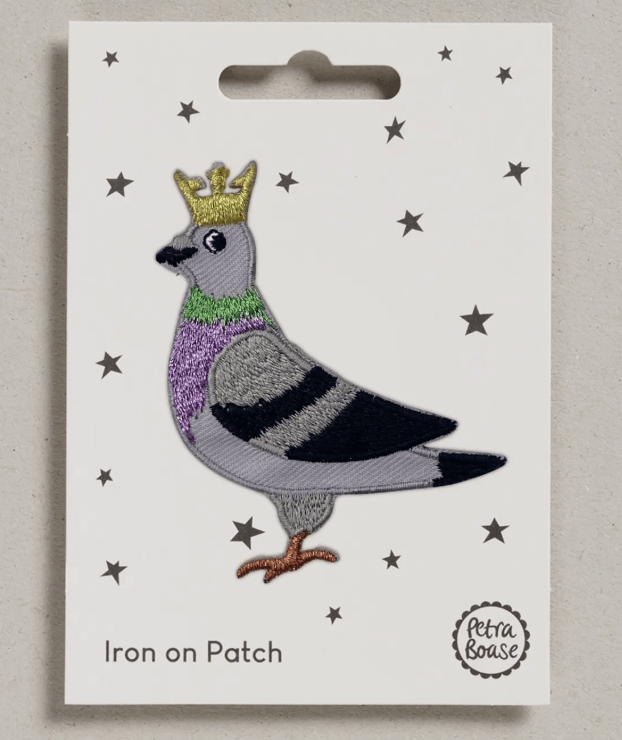 Pigeon Iron-On Embroidered Patch 1 Pigeon Iron-On Embroidered Patch