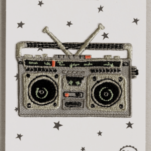 Boombox Iron-On Embroidered Patch