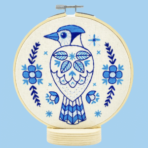 Blue Jay Complete Embroidery Kit